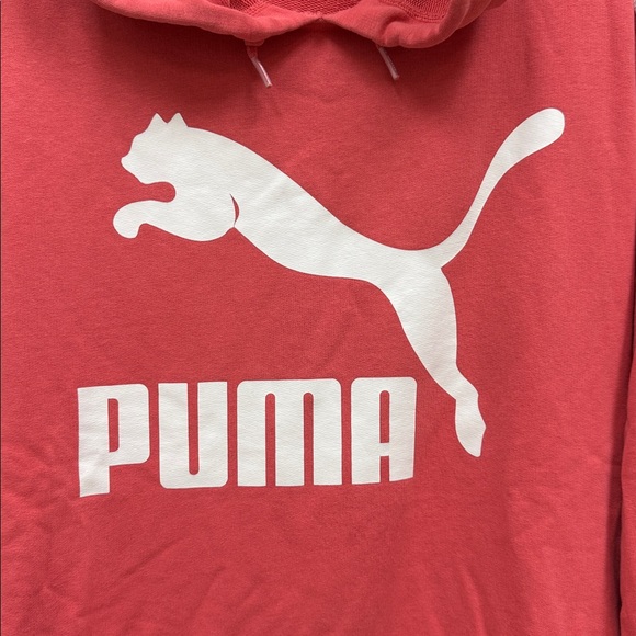 PUMA Women’s Coral Hoodie with Multicolor Sleeves Sz XS! - Picture 2 of 7
